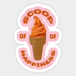 Scoop Of Happiness Sticker